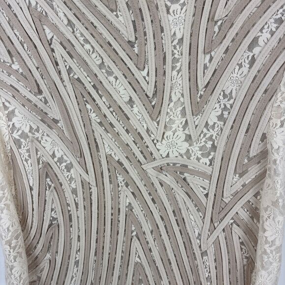 Alexandra Rosati Women's Size 10 Cream Lace Tank Top W/ Matching Dual Zip Jacket - Picture 10 of 16